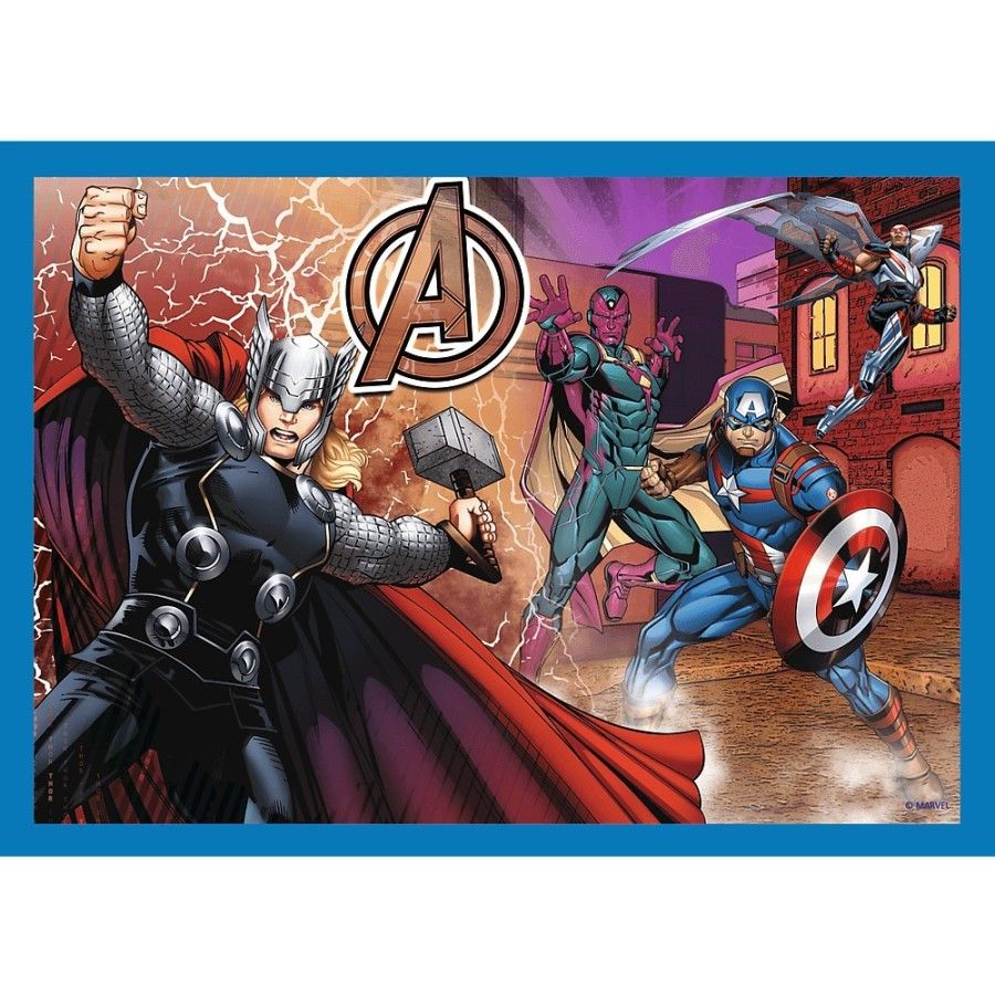 Trefl Puzzle 4w1 - Les courageux Avengers 4+