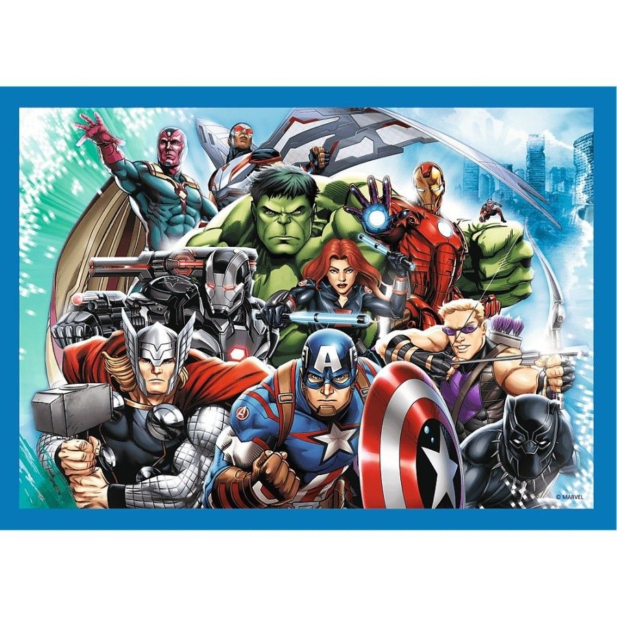 Trefl Puzzle 4w1 - Odważni Avengersi
