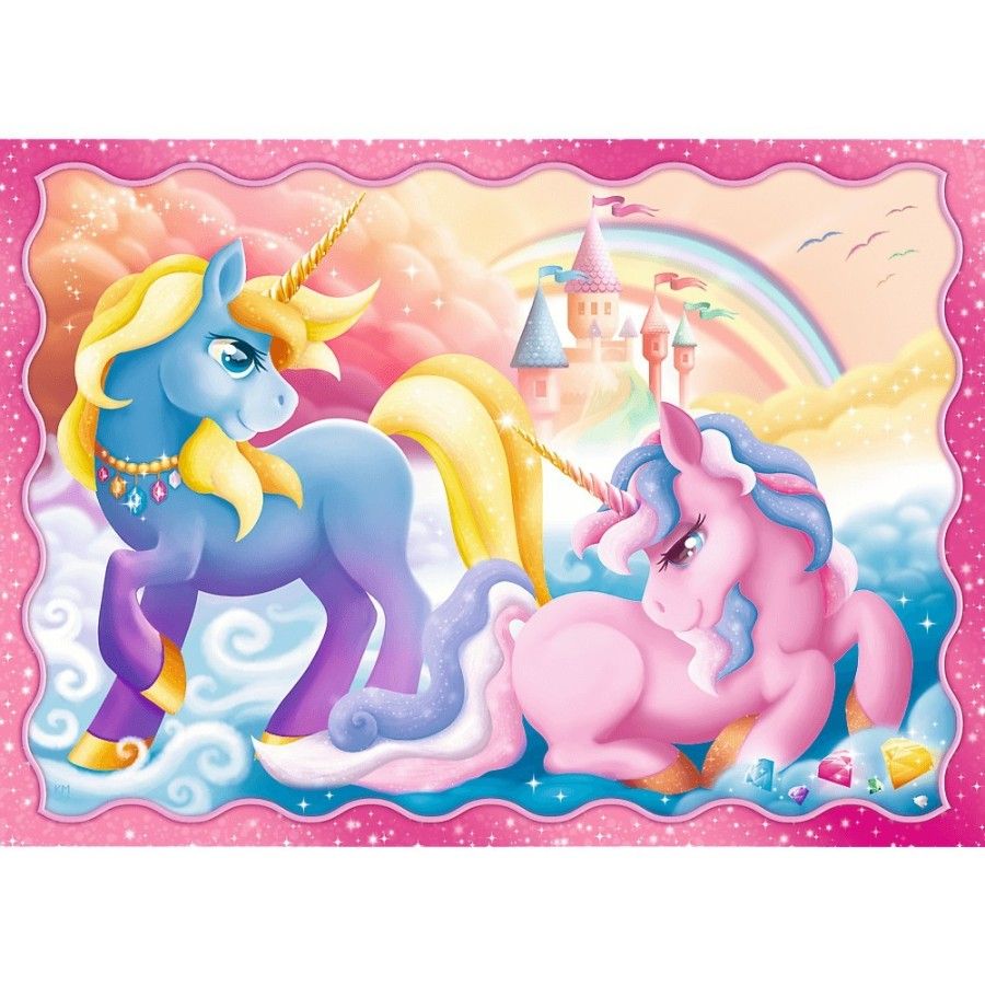 Trefl 4in1 Puzzle - Unicorns és Magic - 59005113892