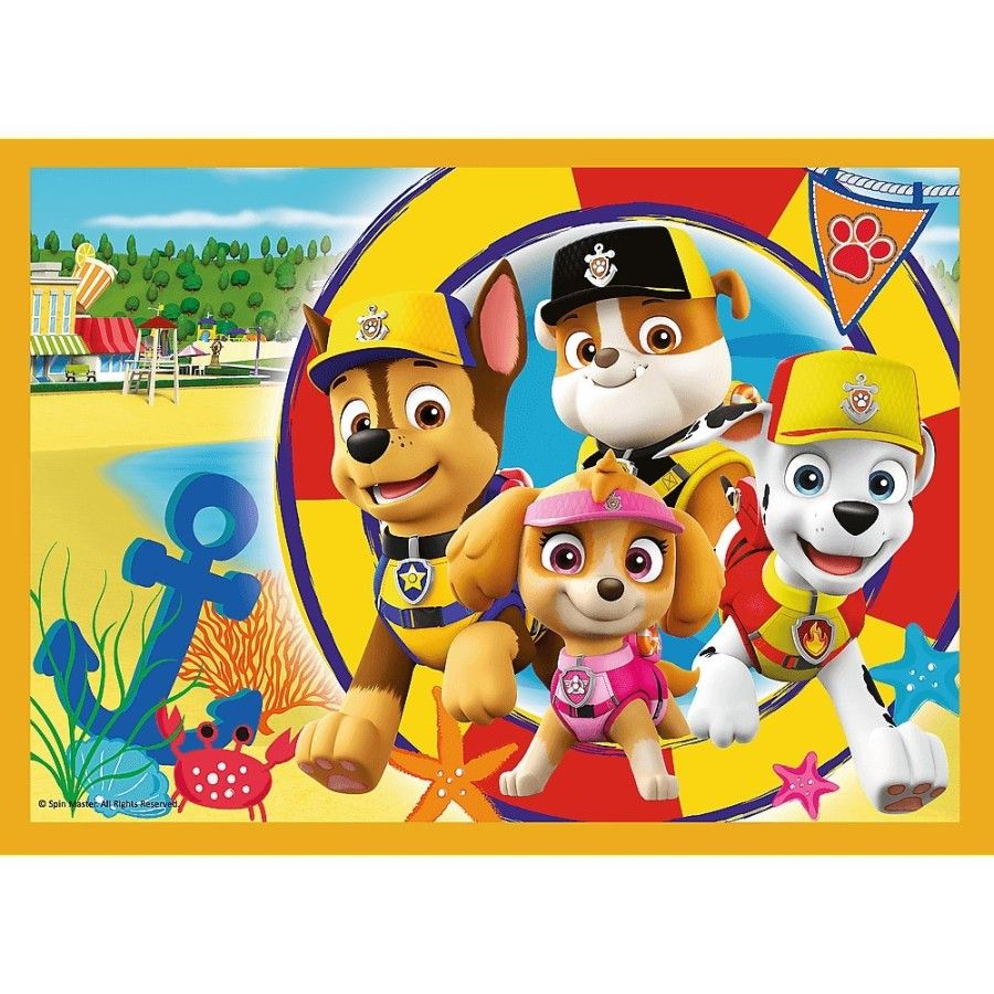 Trefl Puzzle 4w1 - Wakacyjny Psi Patrol 4+