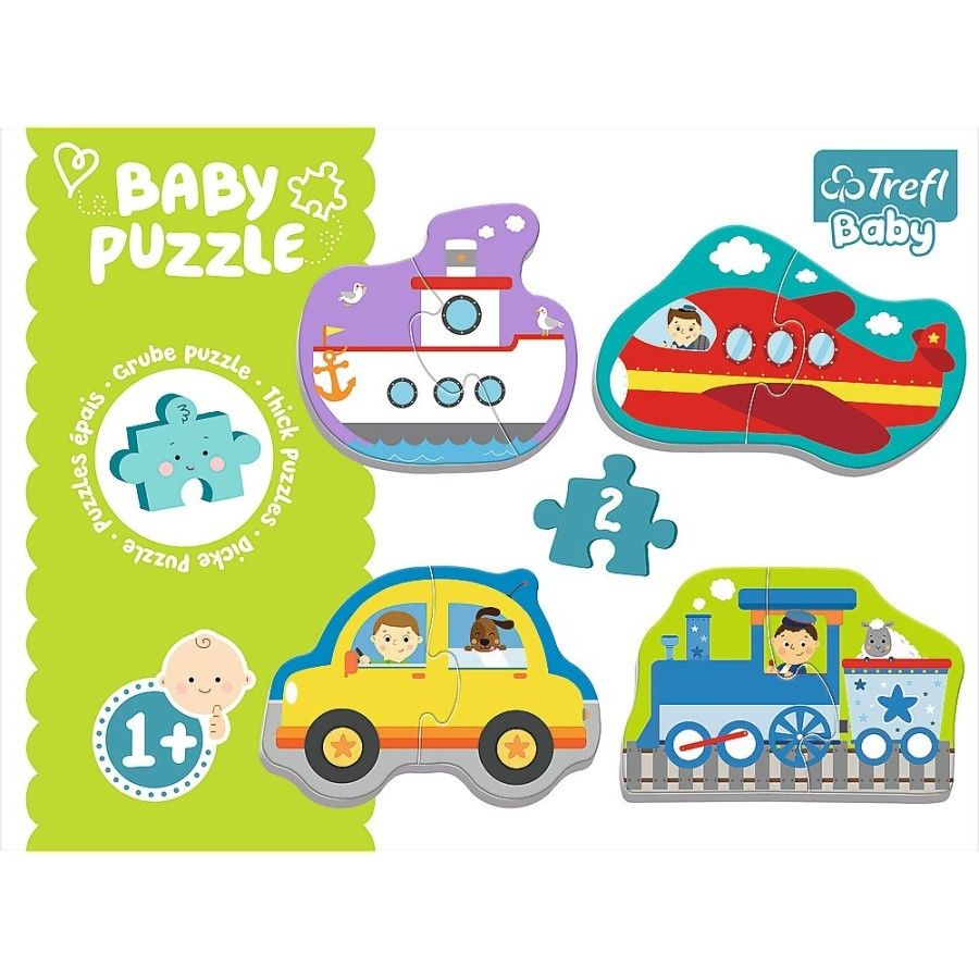 Trefl Puzzle Baby – Klassisch.Fahrzeuge - Transport 1+
