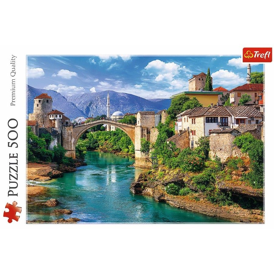 Trefl 500el puzzle. - Old bridge in Mostar, Bosnia and