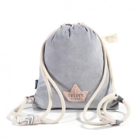 LA Millou BACKPACK DOUBLE PACK DARK GRAY SUGAR UNICORN BEBE BY MAY Bohosiewicz VELVET COLLECTION
