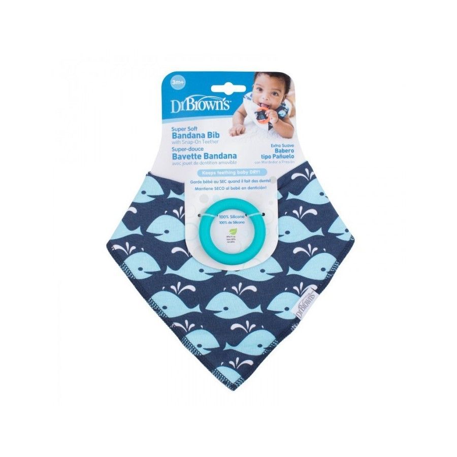 DR BROWNS HANDKERCHIEF: SALIVA WITH BITE, WHALE
