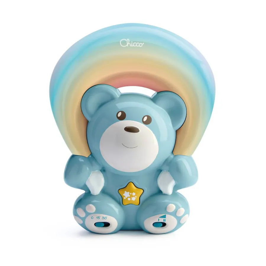 CHICCO FD MIŚ Z PROJEKTOREM RAINBOW NIEBIESKI
