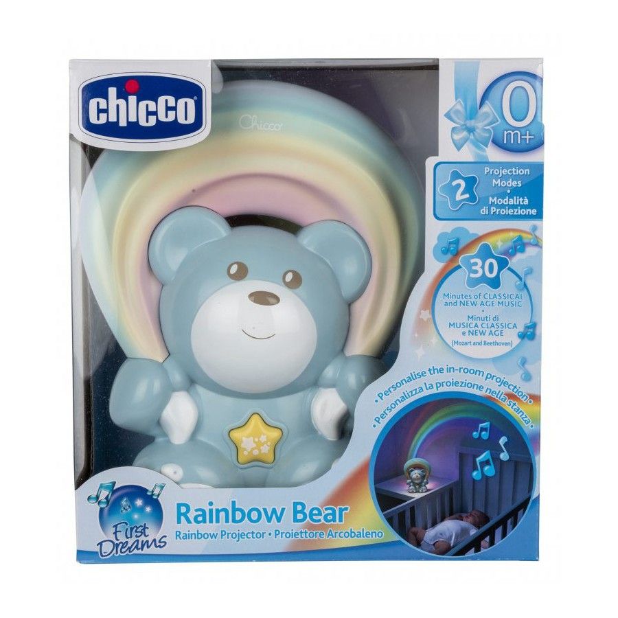 CHICCO FD BEAR WITH BLUE RAINBOW PROJECTOR