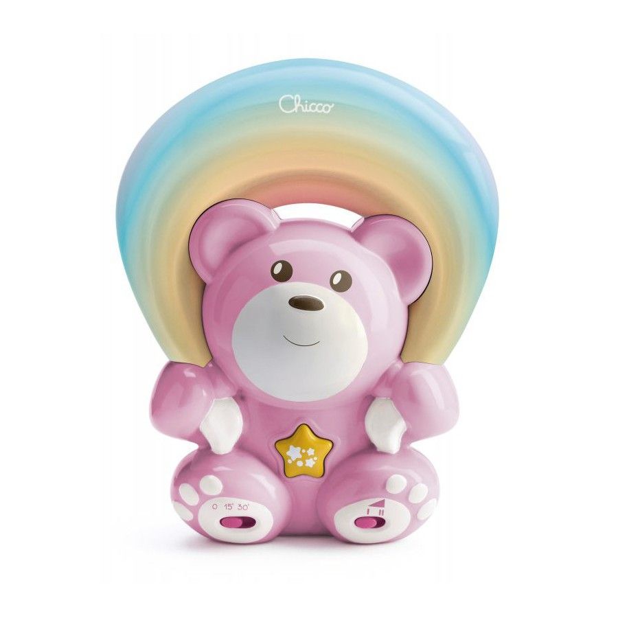 CHICCO FD MIŚ Z PROJEKTOREM RAINBOW RÓŻOWY