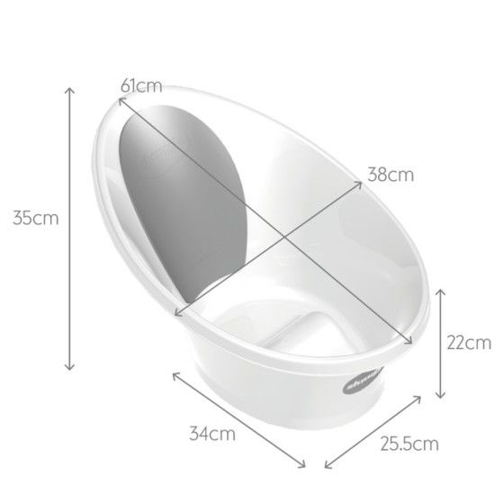 Shnuggle Vannes Shnuggle Bébé avec écoulement Grey Foam Support