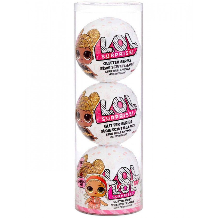L.O.L. Surprise Glitter 3-Pack Doll Asst - STYL 1 BROKATOWA KULA