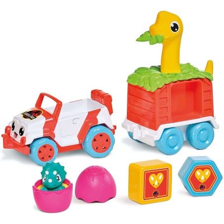 TOOMIES una jeep con una dino e una roulotte