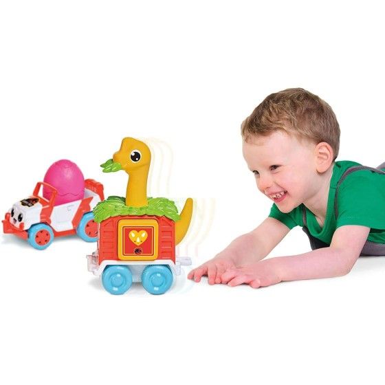 TOOMIES dino-jeep mit anhänger