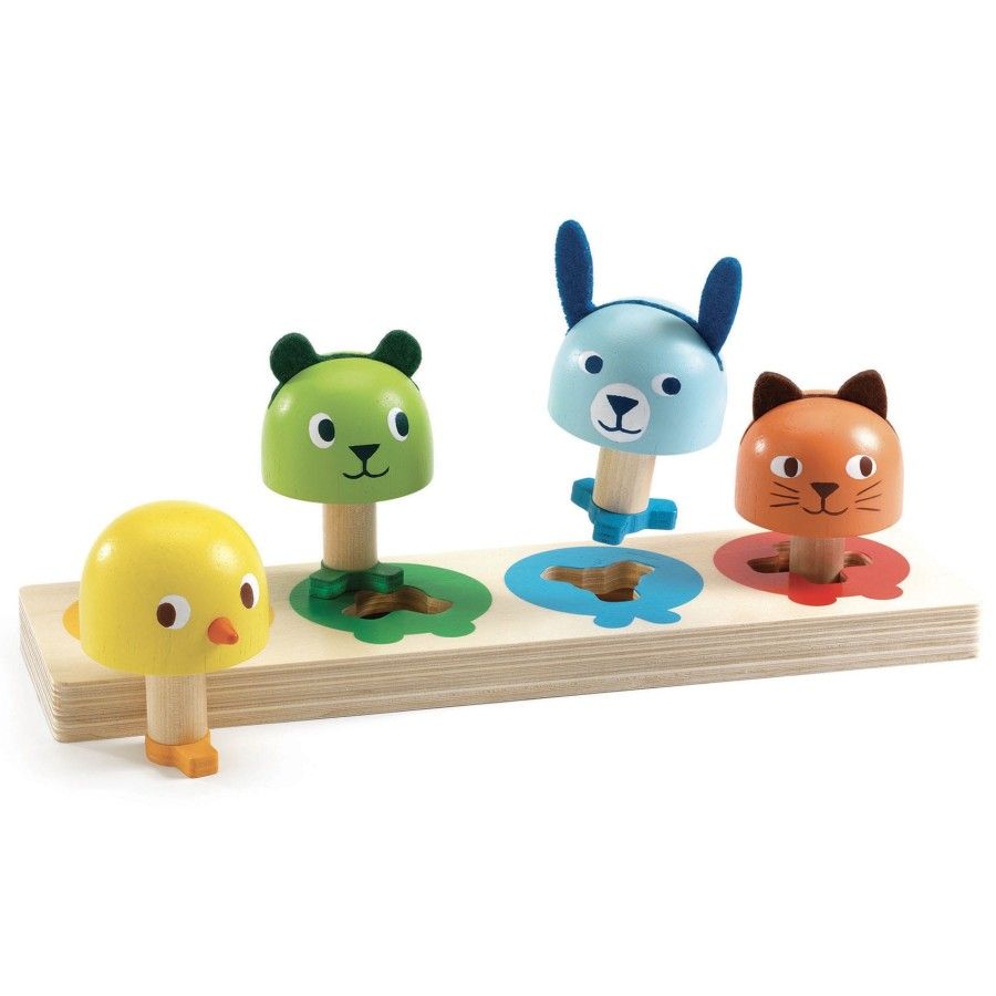 Djeco Juego de artillería de madera