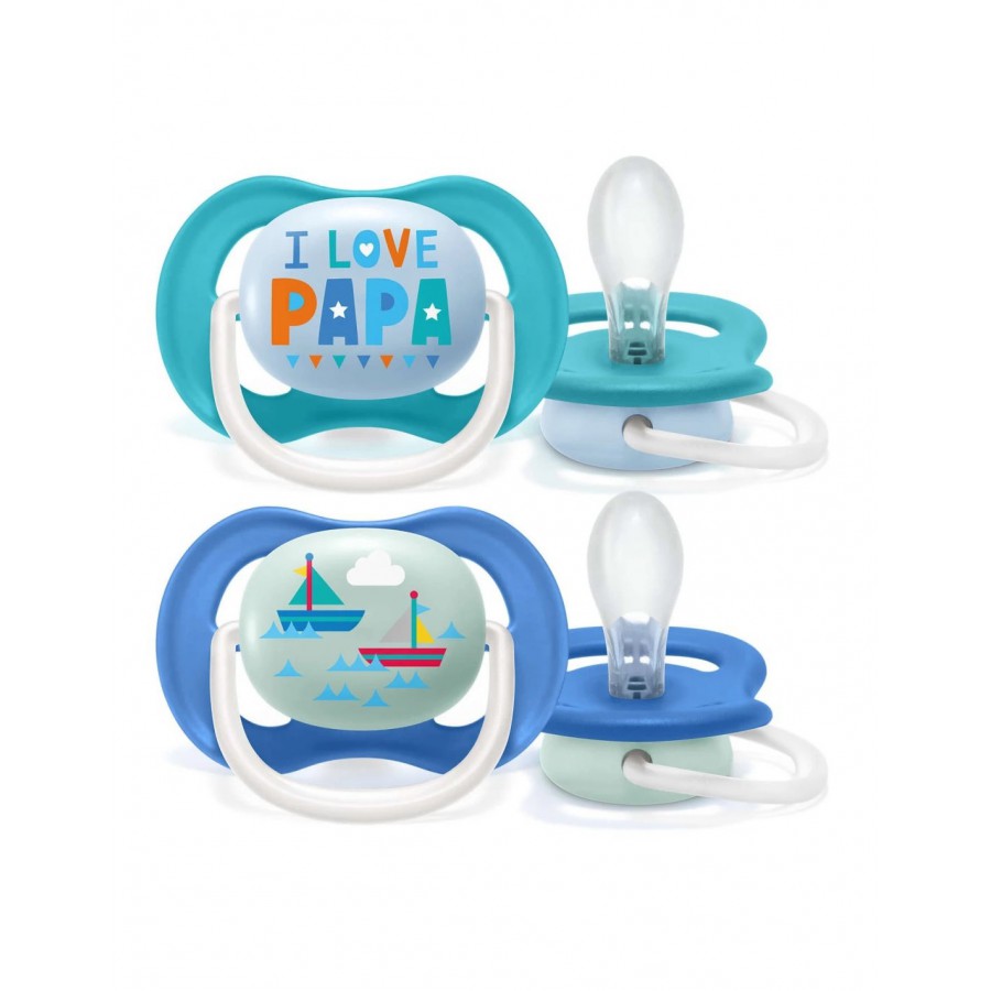 Philips Avent Smoczek Ultra Air HAPPY 6-18m Boy pap/boat