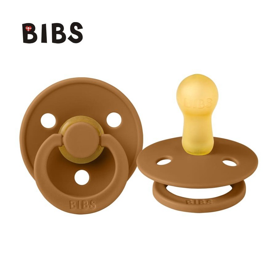 BIBS COLOUR CARAMEL M Smoczek uspokajający kauczuk Hevea