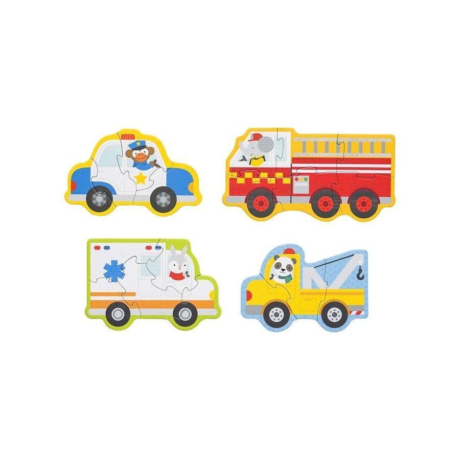 Petit Collage Erste Puzzle-Fahrzeuge