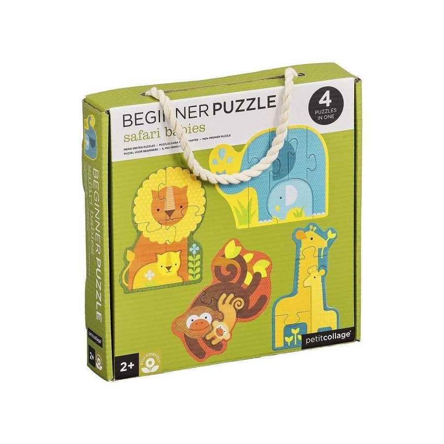 Petit Collage Pierwsze Puzzle Safari Baby