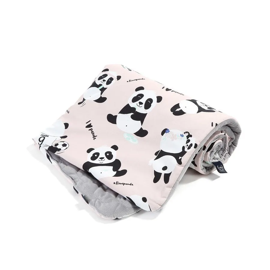 LA Millou blanket Kilkenny ILOVEPANDA SLIM PINK DARK GRAY