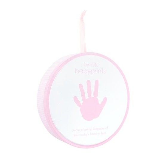 Birnenkopf-Druck in runder Box Pink