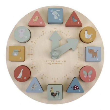 Little Dutch Horloge en bois pour la science