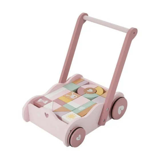TROLLEY WITH LITTLE DUTCH blocks Roses