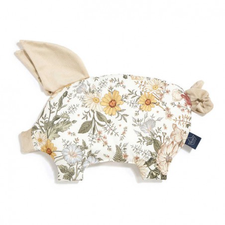 LA MILLOU KISSEN SLEEPY PIG - VINTAGE MEADOW - SAND VELVET