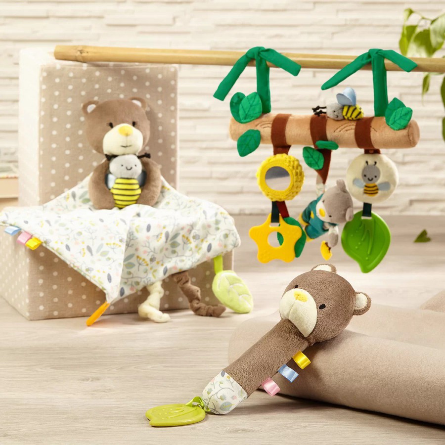 Babyono Zabawka edukacyjna – zawieszka do wózka TEDDY GARDENER