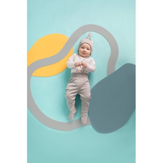 Pinokio Czapka Niemowlęca Wiązana Fun Time 68 Miętowa