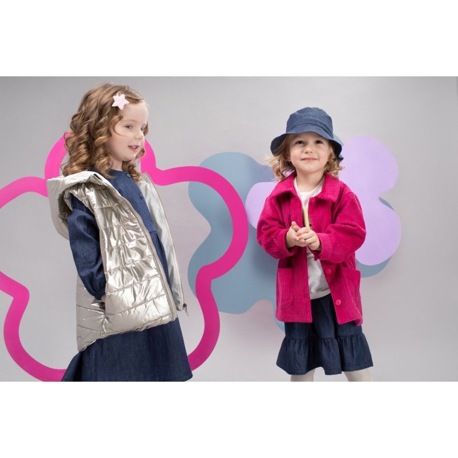 Pinokio Romantische 74 Beige ärmellose Kinderjacke