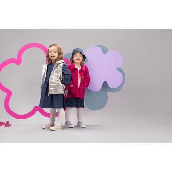 Pinokio Romantische 74 Beige ärmellose Kinderjacke