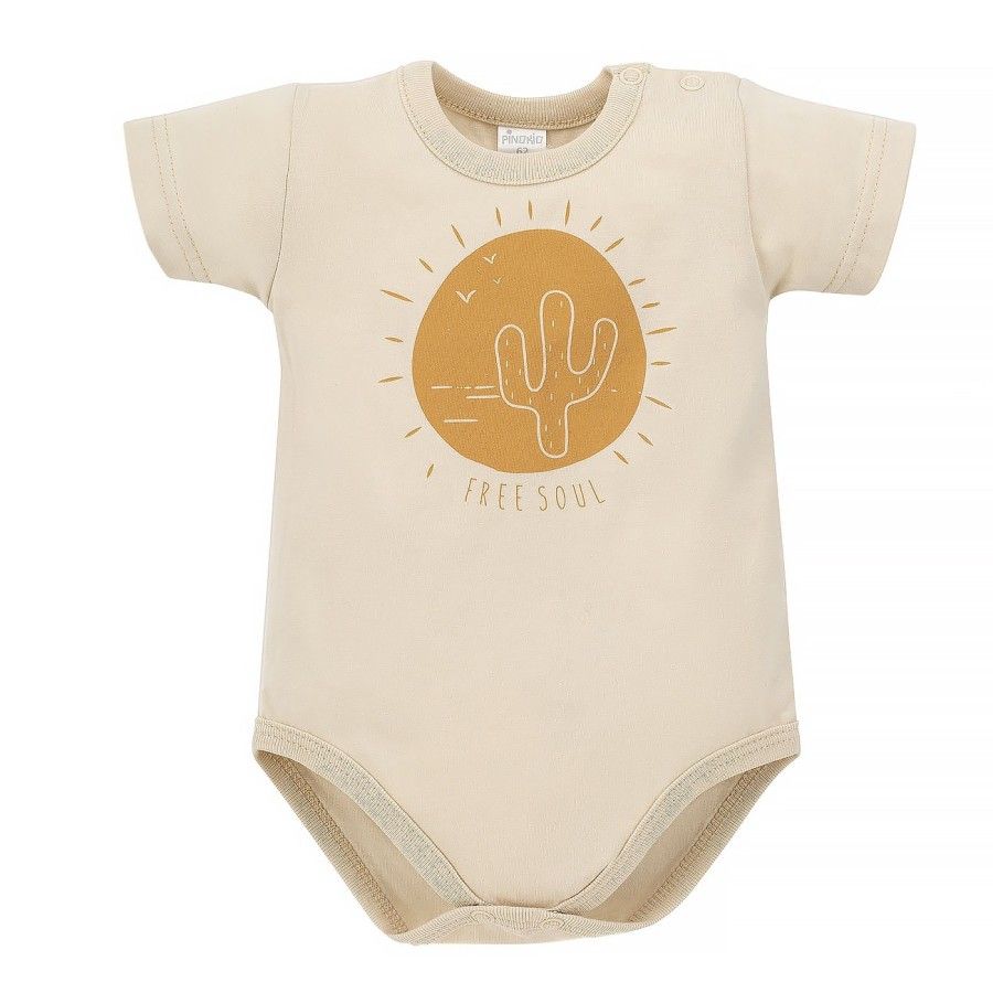 Pinokio Body Neonato Con Maniche Corte Free Soul 62 Verde Chiaro