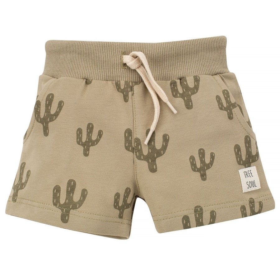 Pinokio Baby shorts Free Soul 86 green print