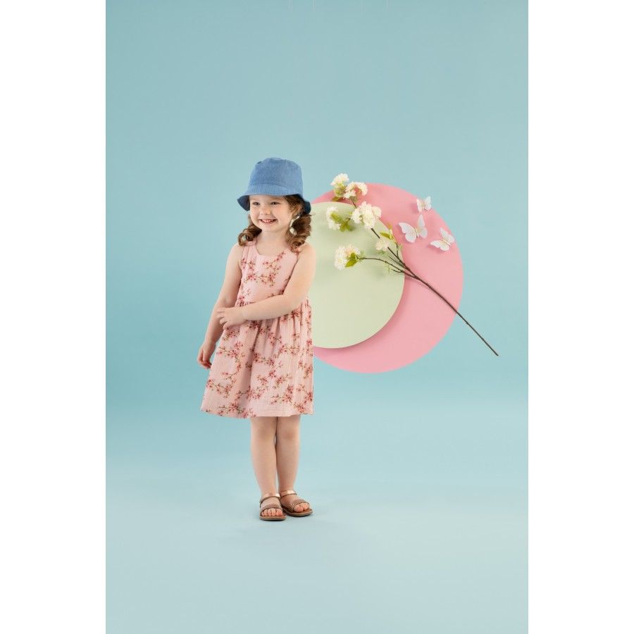 Pinokio Summer Mood Trägerkleid 68 Rosa Blumen