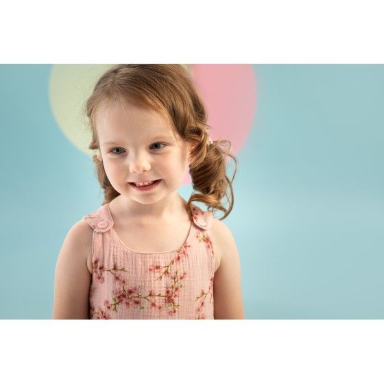 Pinokio Summer Mood Trägerkleid 68 Rosa Blumen