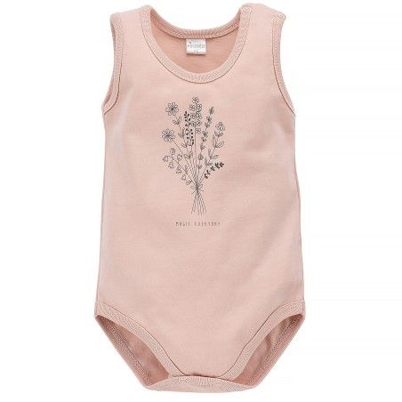 Pinokio Letní nálada Dětské Body Na Ramínka 92 Růžová