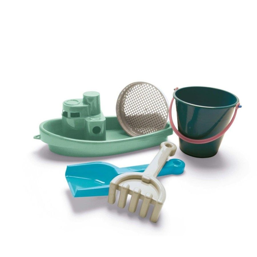 DANTOY Blue Marine Toys Un bote y un juego de arena