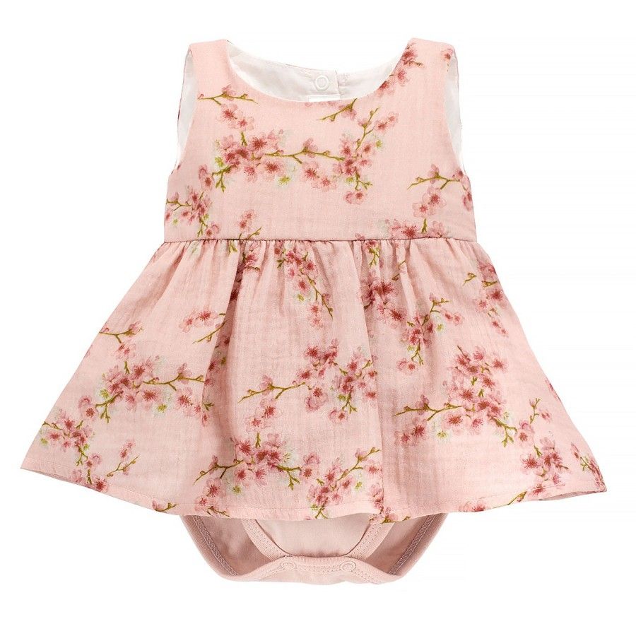 Pinokio Vestido Summer Mood 80 Flores Rosas Con Body De Tirantes