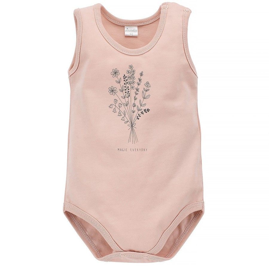 Pinokio Body Niemowlęce Na Ramiączkach Summer Mood 62 Roż