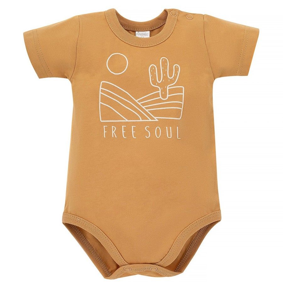 Pinokio Části Dítě s krátkým rukávem Free Soul 80 Žluté