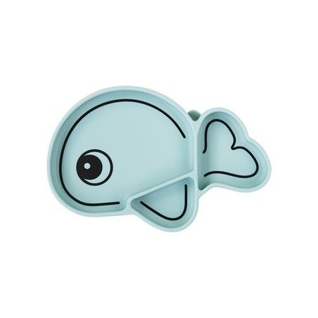 Done by Deer Sea saucer with suction cup Wally Blue