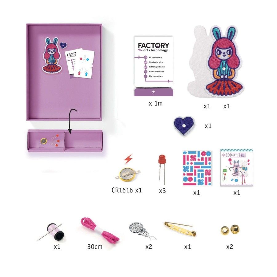 Djeco Set di badge BUNNY