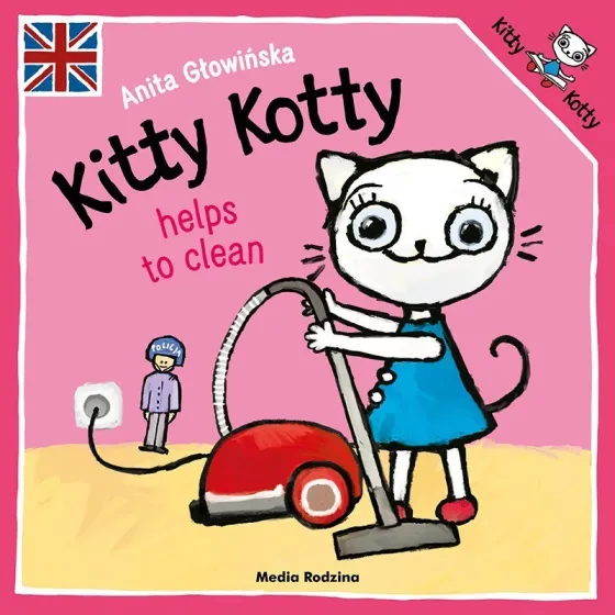 MR Kitty Kotty helps to clean