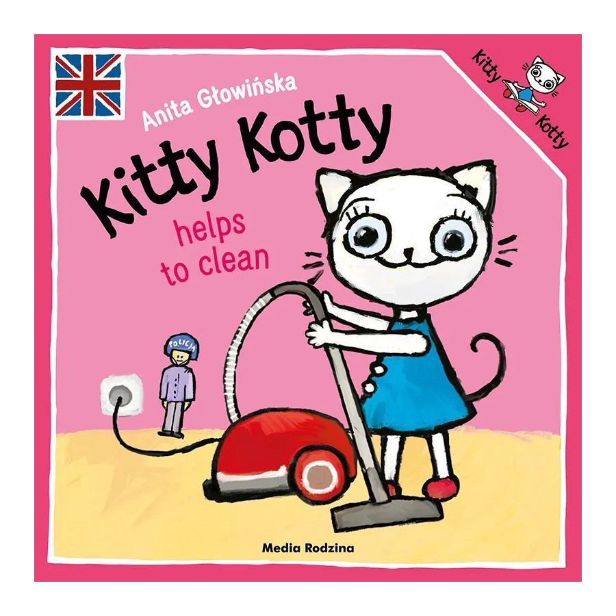 MR Kitty Kotty helps to clean