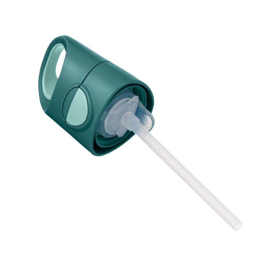 b.box Tritanowa butelka ze słomką 450 ml, Emerald Forest