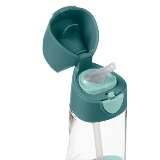 b.box Tritán palack szalma 450 ml, smaragd erdő