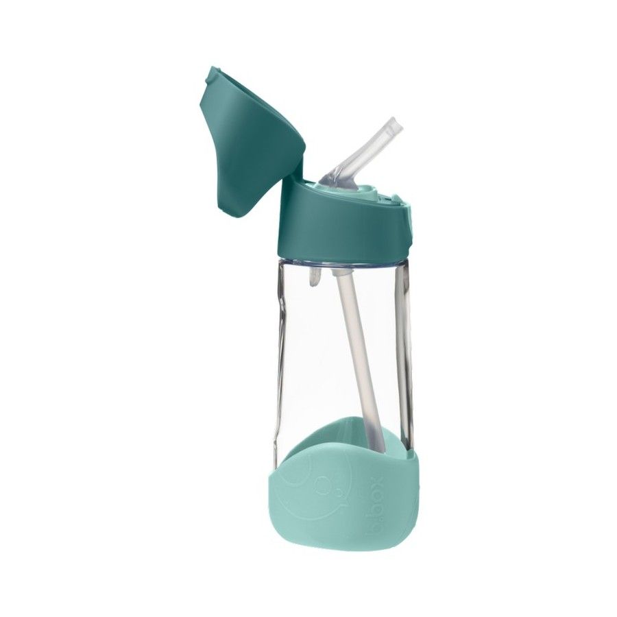 b.box Tritanowa butelka ze słomką 450 ml, Emerald Forest