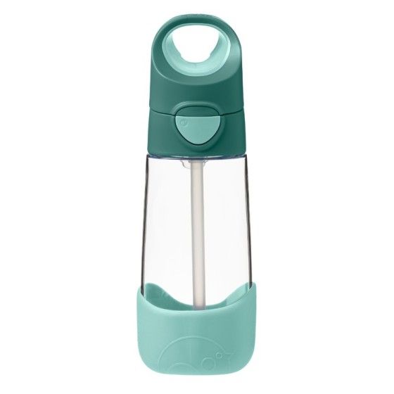 b.box Tritanowa butelka ze słomką 450 ml, Emerald Forest