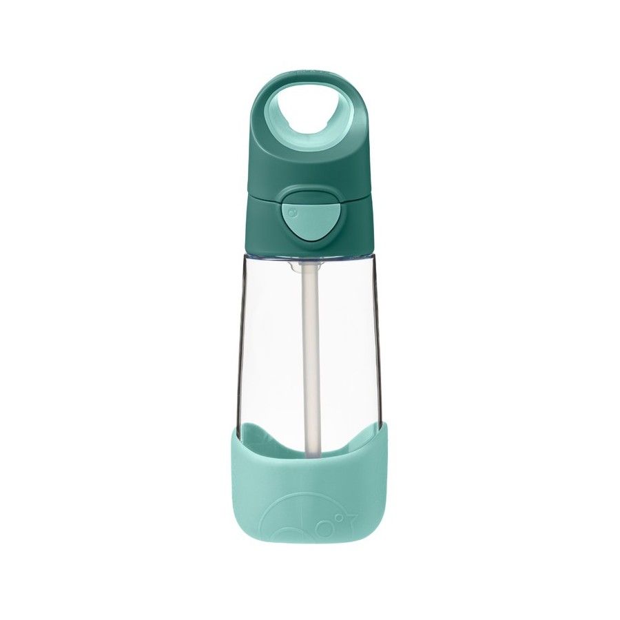 b.box Tritanowa butelka ze słomką 450 ml, Emerald Forest