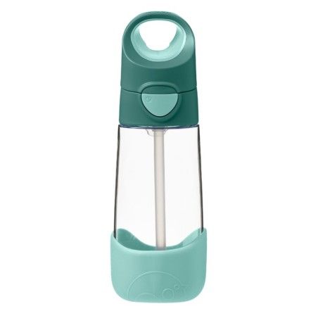b.box Tritanian fľaša so slamou 450 ml, smaragdovým lesom