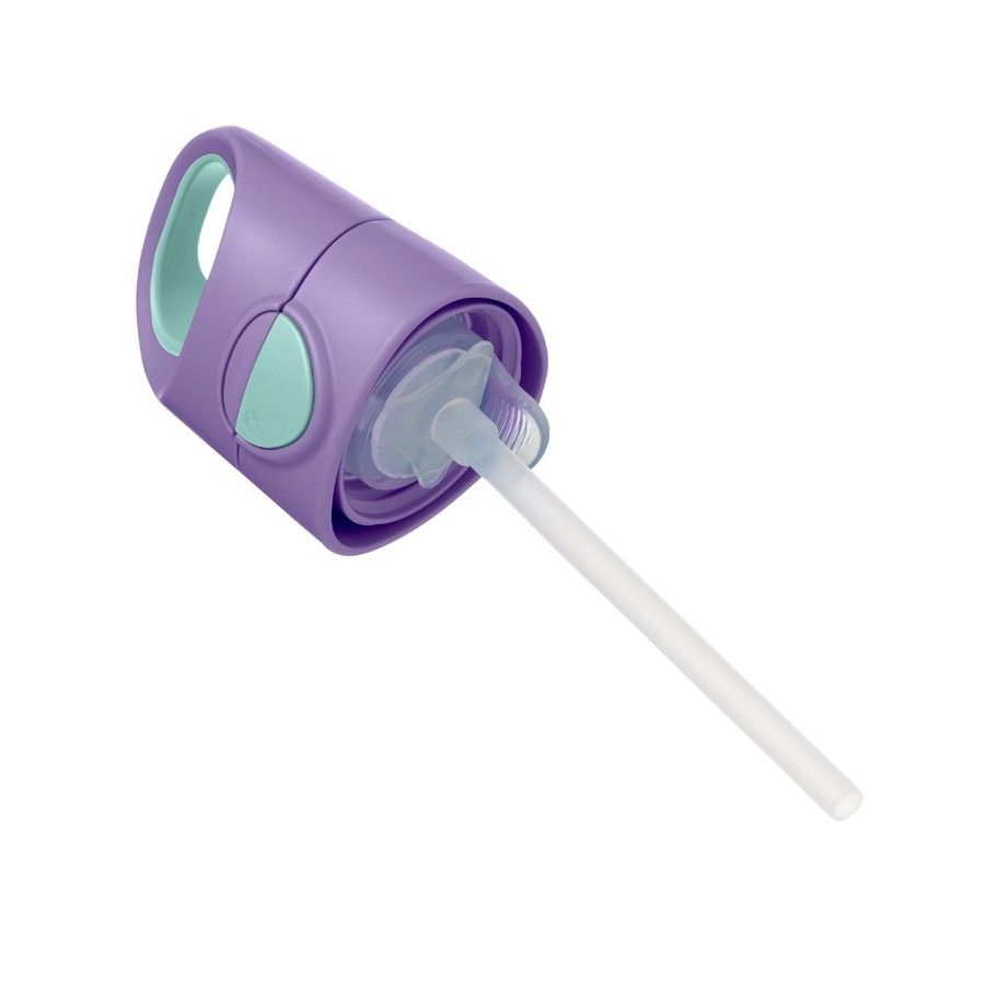 b.box Tritanowa butelka ze słomką 450 ml, Lilac Pop