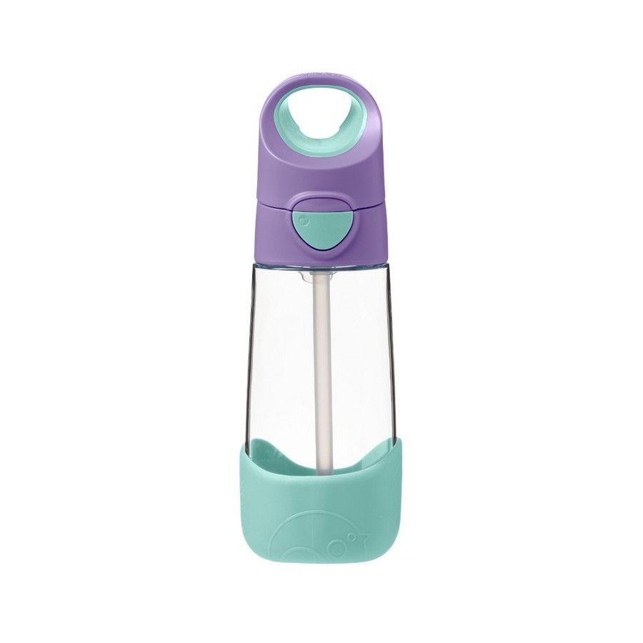 b.box Tritanowa butelka ze słomką 450 ml, Lilac Pop